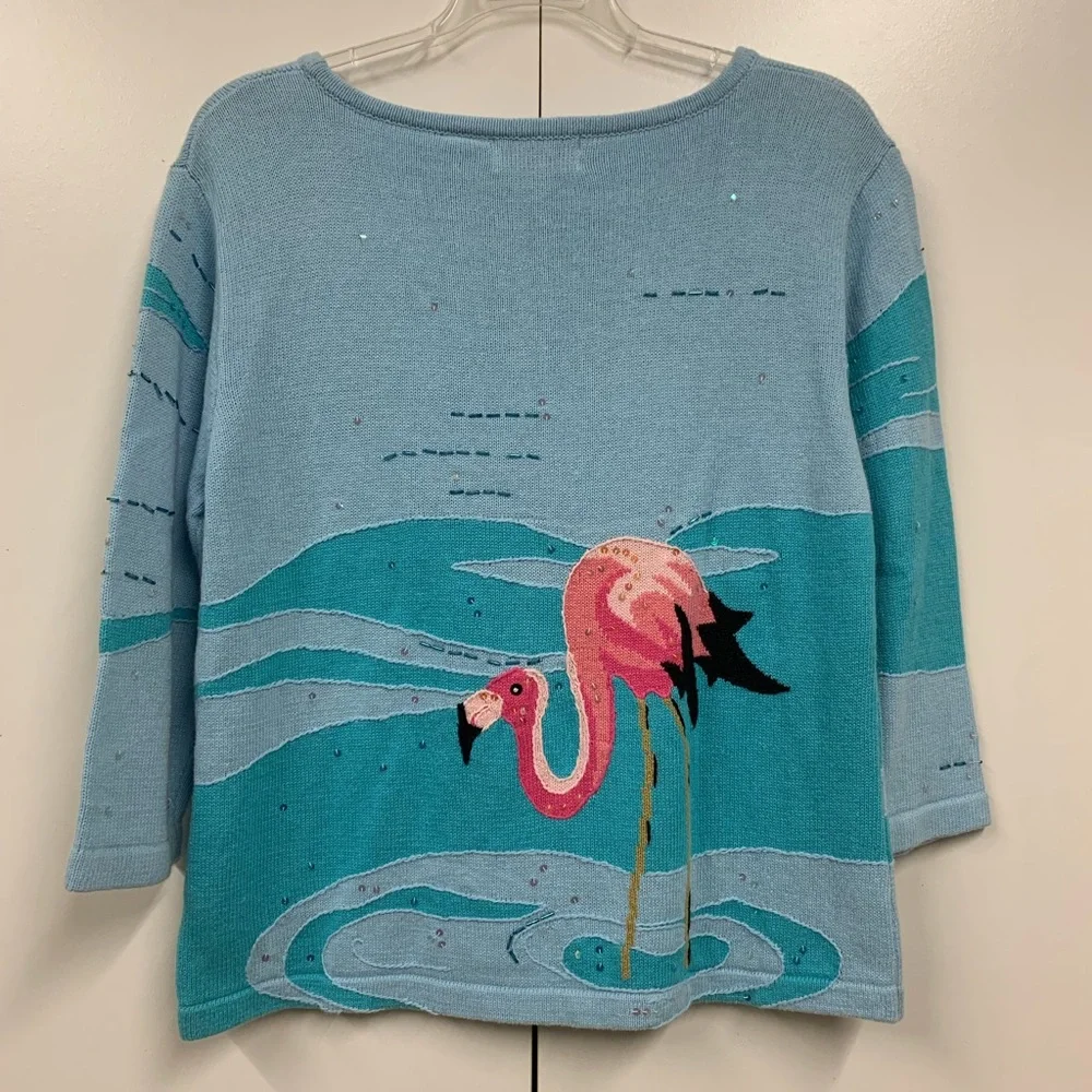 NWT BellePointe Flamingo Sky Pullover/ Sweater - sz XXL - Picture 3 of 6